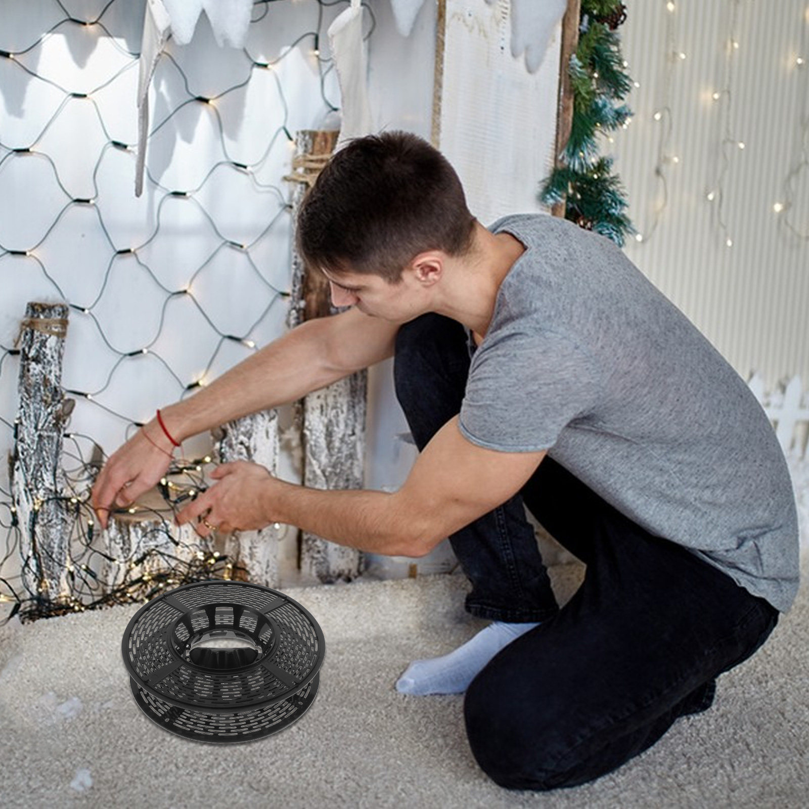 Christmas String Light Storage - огляд і ціна Reel Handle