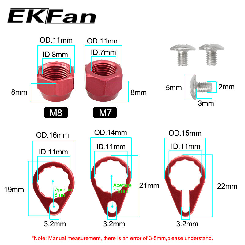EKFan M7 M8 Alloy Nuts Locking - огляд і ціна Reel Drag Knob