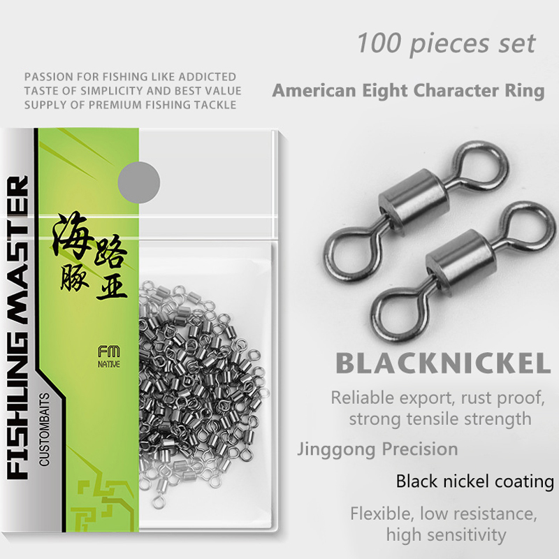 ★▲100Pcs Fishing Swivels Stain - огляд і ціна Baitcasting Reel